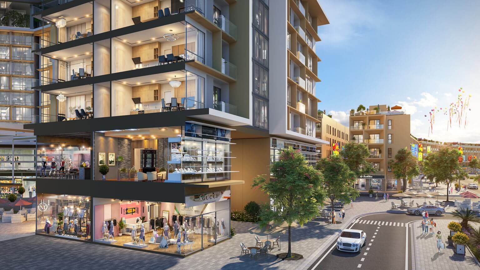 shophouse khối đế Taseco Land Trung Văn