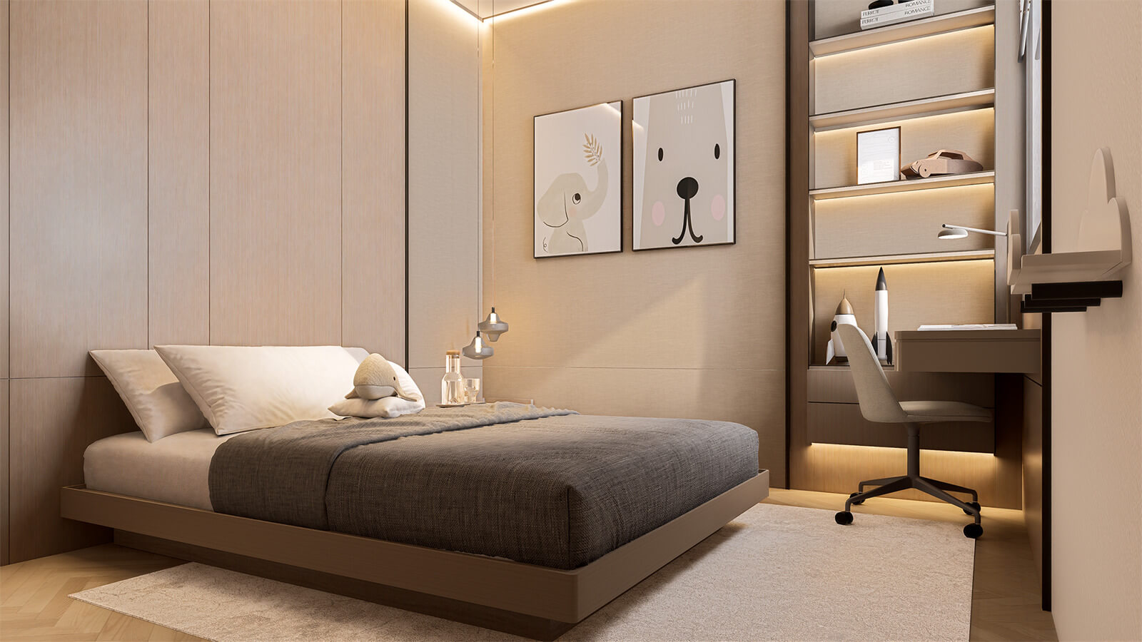 Căn hộ 2 phòng ngủ Taseco Trung Văn