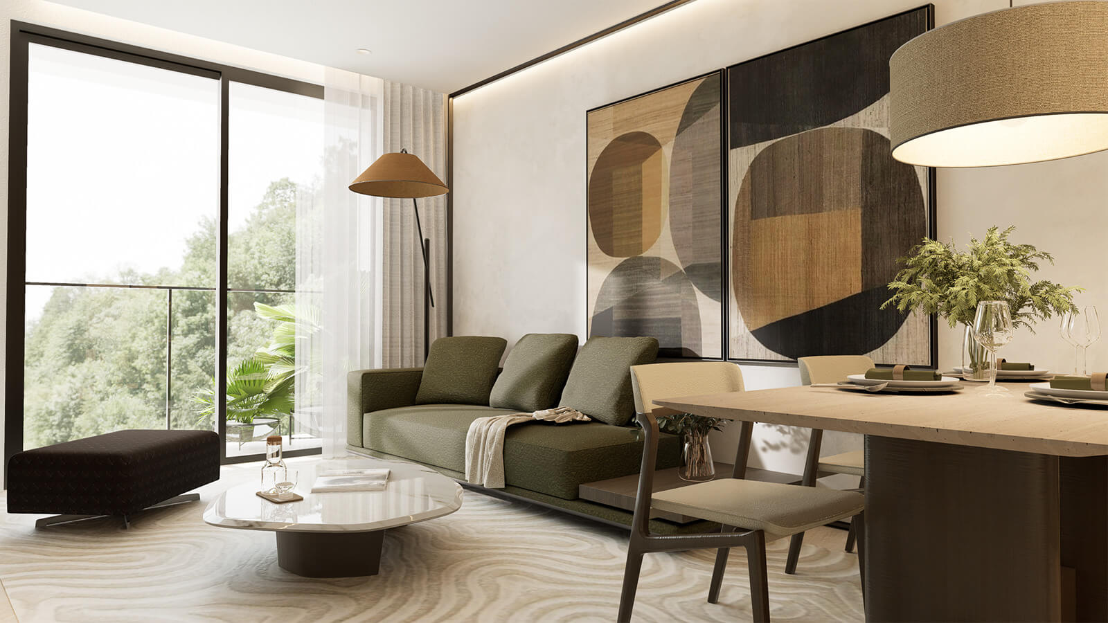 nội thất căn hộ taseco trung văn tố hữu