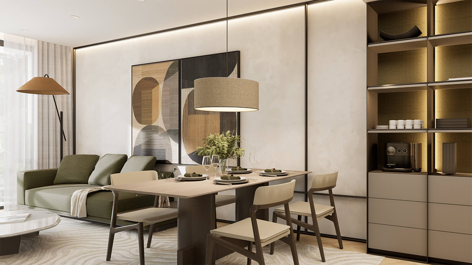 nội thất căn hộ taseco trung văn tố hữu